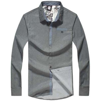 卓狼2013新品秋装 潮流大码军旅风格透男衬衫