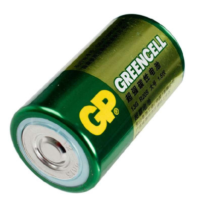 GP超霸 无汞碳性一号长寿命电池 2粒 13G-BJ