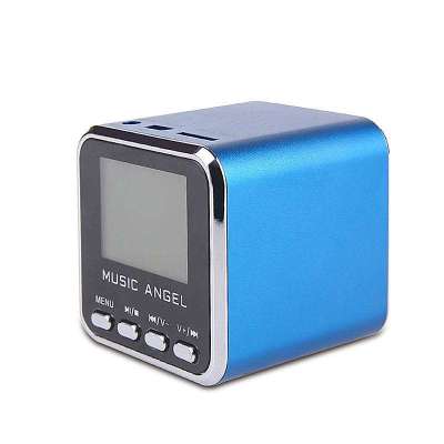 音乐天使小音箱迷你便携MP3播放器带放外老