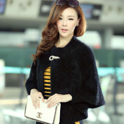 伍曼 高端绍绒<em>开衫搭配</em>旗袍披肩<em>短外套</em>富贵吉