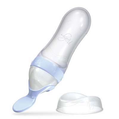 Nuby 努比硅胶挤压辅食喂食器 离乳汤勺 米糊勺