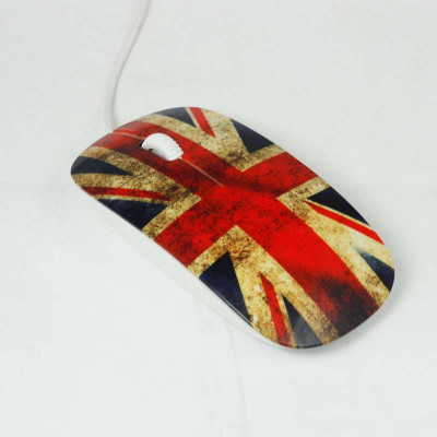 鸣星行 创意世界杯英国国旗有线鼠标