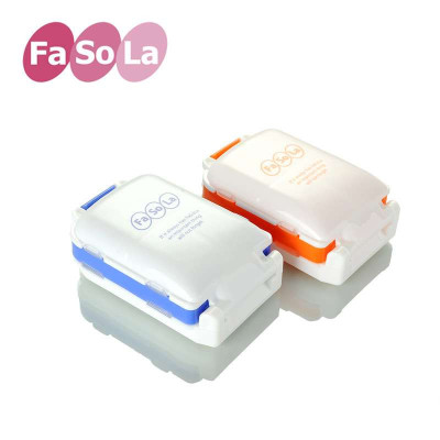 日本品牌 FaSoLa 3段药盒 便携一周小药盒 便