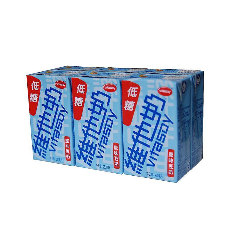 维他奶低糖原味豆奶250ml6盒
