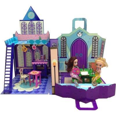 梦幻芭芘3D接图 芭比娃娃甜屋别墅家具大礼盒