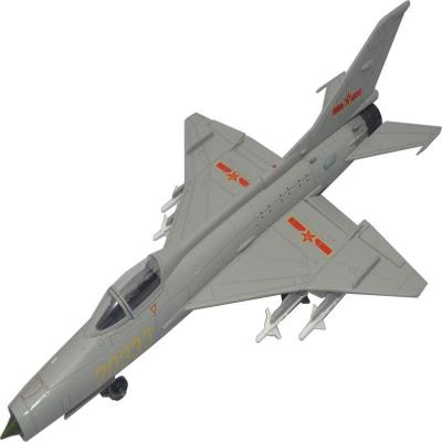 灵境军事模型 1:48 中国歼7合金战斗机模型 仿