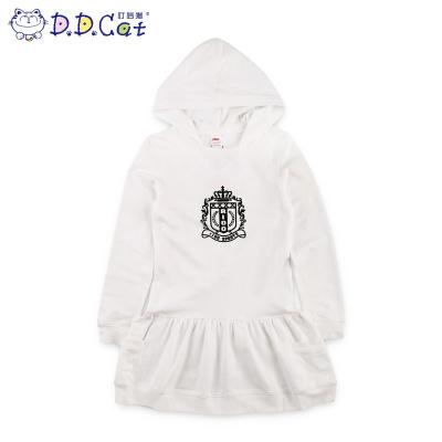 叮当猫童装 女童新款秋装中大童儿童长袖连帽