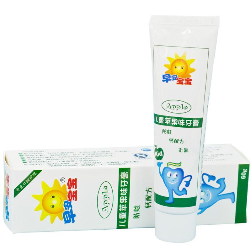 早安 苹果味儿童牙膏 60g