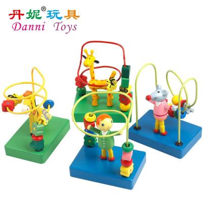 丹妮奇特彩色卡通小绕珠1-2岁宝宝玩具认知动