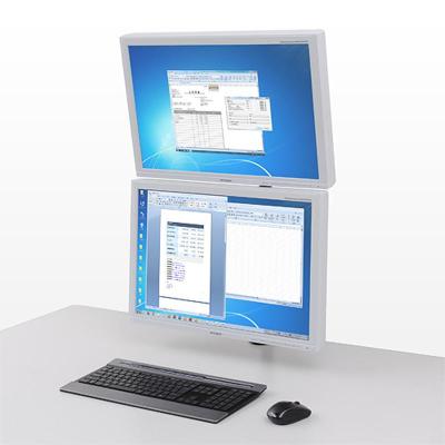 日本山业(Sanwa Supply)上下双屏电脑显示器支