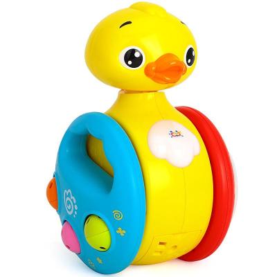 汇乐957小黄鸭 婴幼儿益智音乐摇铃 滑行玩具