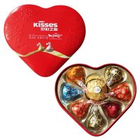 Hershey’s/好时巧克力7粒+1粒心形铁盒结婚喜糖成品礼盒装