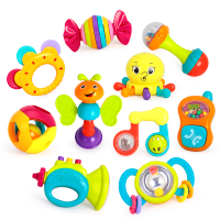 汇乐玩具（HUILE TOYS）宝宝摇铃 939 婴儿新生儿手抓铃/宝宝玩具 塑料/10只装