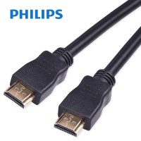 飞利浦(Philips) 高清数字液晶电视电脑机顶盒HDMI/HDTV线 SWV7117A/93 黑色1米 1米