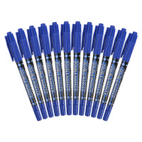 晨光(M&G)MG-2160可擦白板笔12支/盒 3盒装 易擦水性笔 办公大头 签字笔 写字笔 记号笔 笔类 蓝色