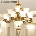 蒙特丽 欧式吊灯客厅锌合金仿铜吊灯餐厅卧室led大厅灯0708青铜树 12