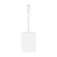 小米(mi)USB-C至VGA/千兆网口多功能转接器