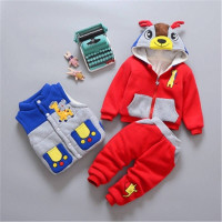 男童装1-2-3-4岁女宝宝冬装套装婴儿加绒卫衣