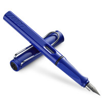 凌美(LAMY) Safari狩猎者系列钢笔墨水笔商务办公笔类 蓝色 EF尖 蓝色