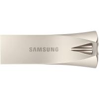 三星（SAMSUNG)128G 金属外壳五防 USB 3.1 BAR PLUS 香槟银 高速U盘 闪存盘300MB/S