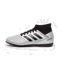 Adidas/阿迪达斯PREDATOR猎鹰 19.3 TF J儿童 碎钉 人工草足球鞋G25802 银色 12K