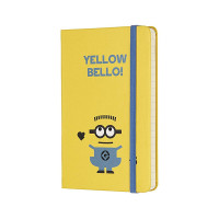MOLESKINE/魔力斯奇横线口袋笔记本A6 小黄人硬面横间笔本蓝色A6