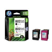 惠普(HP) CR312AA 802S黑色+802S彩色墨盒套装 黑色