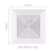 FSL 佛山照明 吊顶排气扇排风扇换气扇卫生间厨房浴室油烟排气扇管道式橱窗式 BPT10-24C全塑天花管道换气扇 BPT10-13C全塑天花管道换气扇