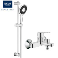 德国-高仪(GROHE)进口淋浴高仪花洒套装 4键13CM手持花洒 淋浴龙头有下出水 23355龙头+26112000维达利淋浴花洒