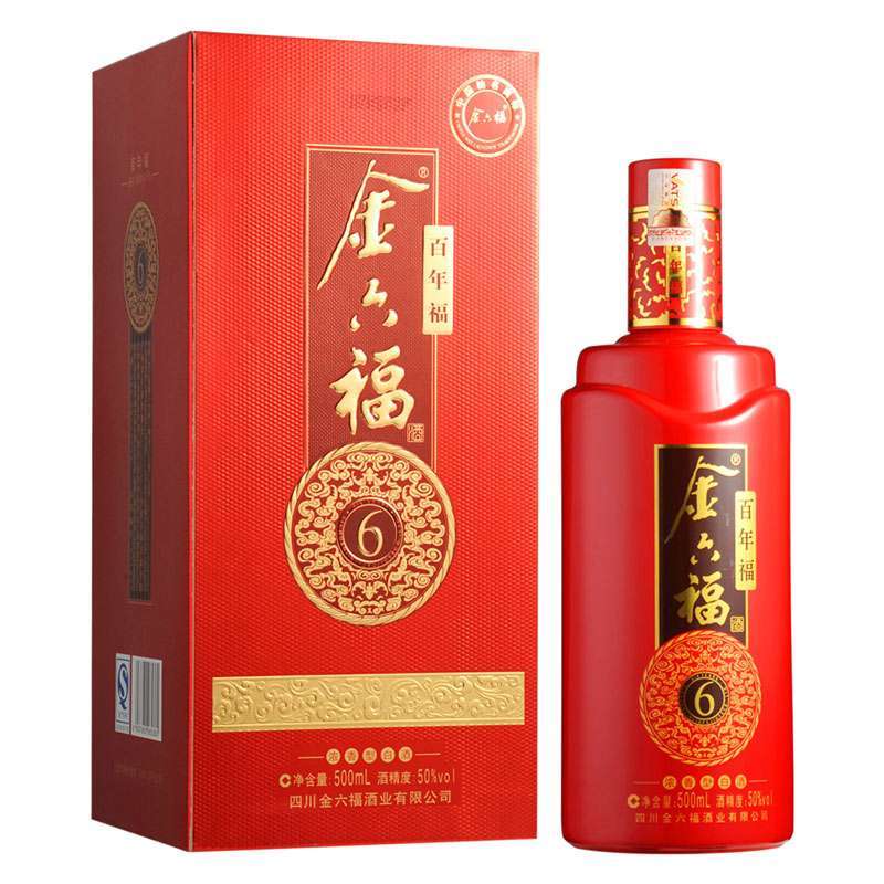 金六福百年福根6年50度500ml