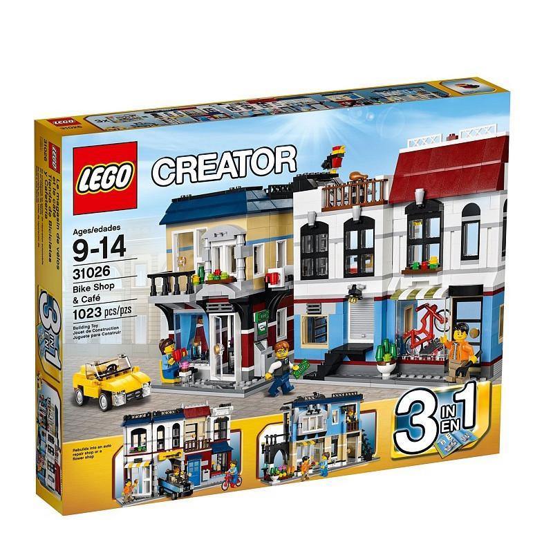 lego 乐高创意百变系列早教拼插玩具 单车店与咖啡厅l