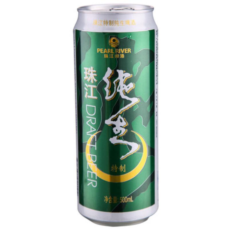 9度特制珠江纯生啤酒500ml12整箱