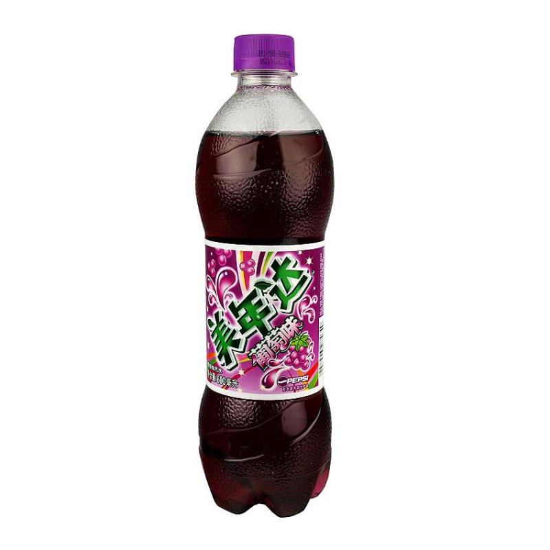 美年达(mirinda)碳酸饮料 美年达(葡萄味)500ml 50ml【价格 图片 品牌