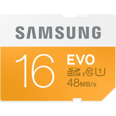 三星(SAMSUNG) SD存储卡 16G(CLASS10 UHS-1 48MB/s) EVO升级版