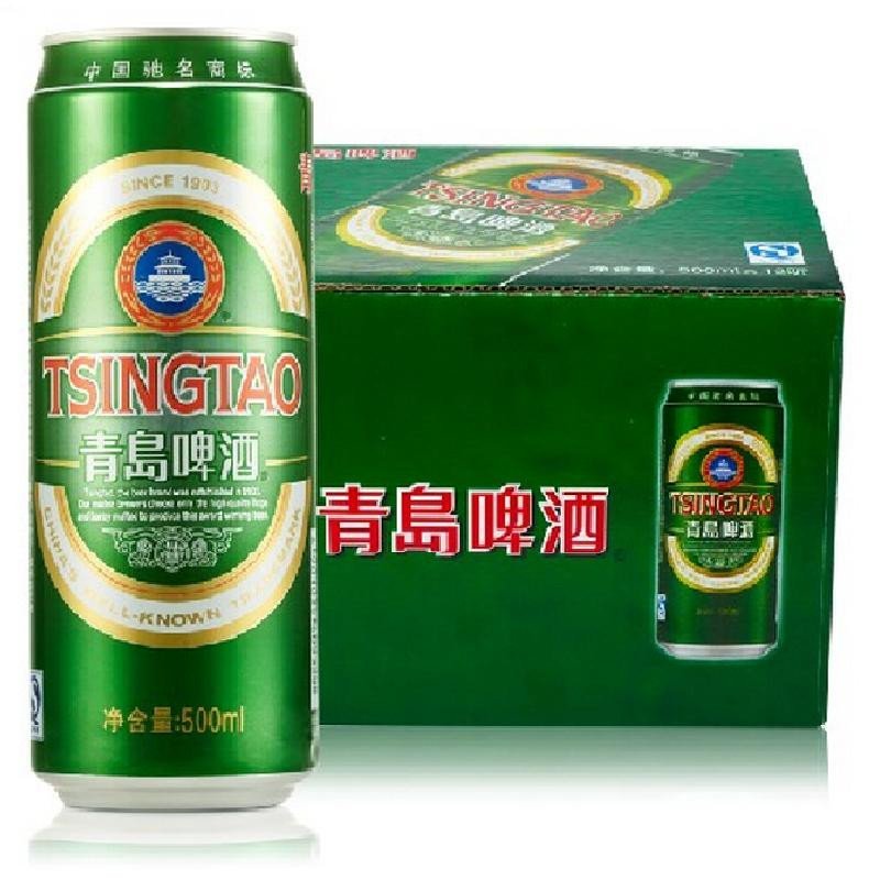 青岛啤酒经典10度500*12罐啤