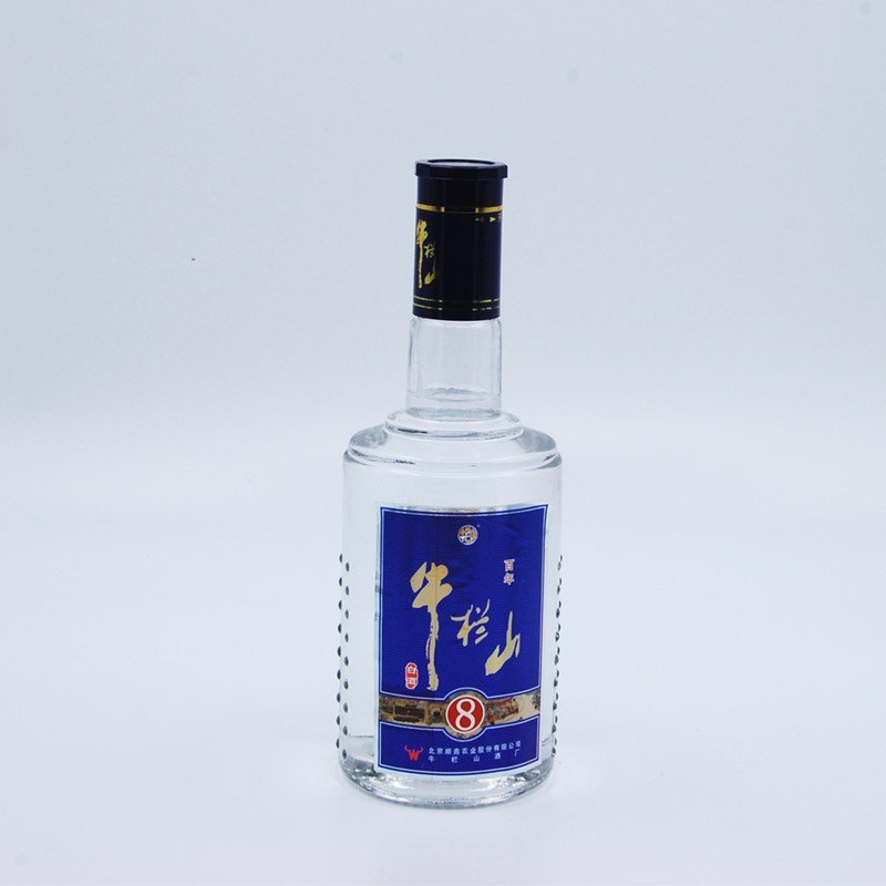 百年牛栏山 蓝8年 浓香型 38度 500ml 6瓶箱装配仨袋