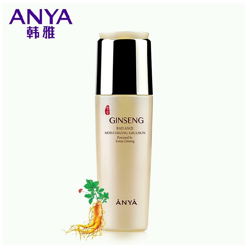 韩雅(anya)人参保湿润白水130ml 保湿美白爽肤水 收缩毛孔紧致