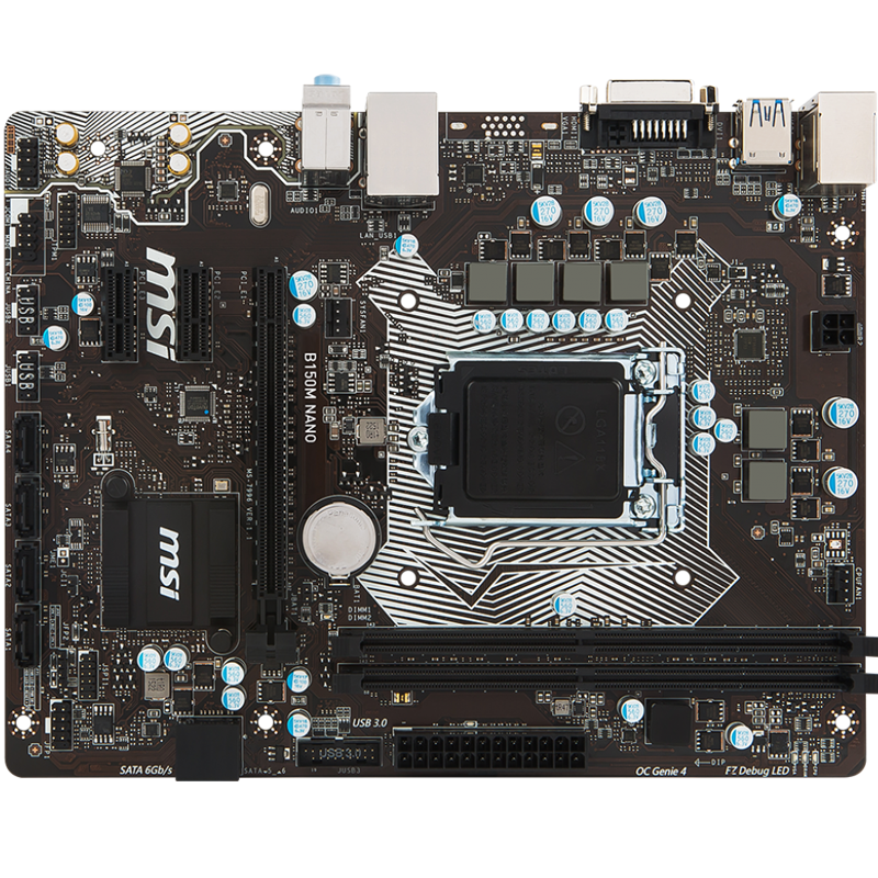 微星(msi)b150m-nano d4主板 (intel b150/lga 1151)