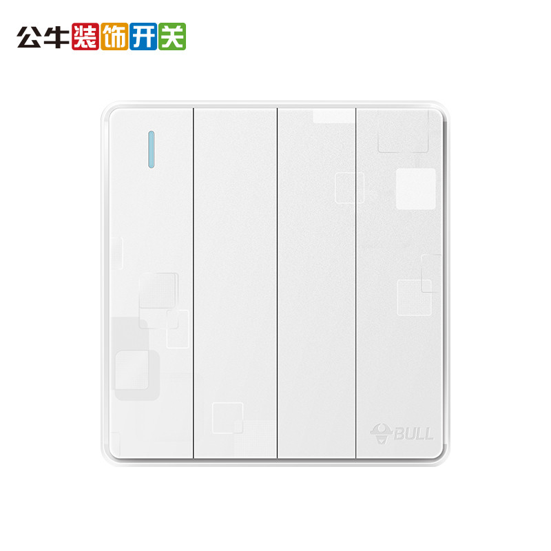公牛开关一开双控 二开双控 三开双控 四开双控开关插座面板g18 一开