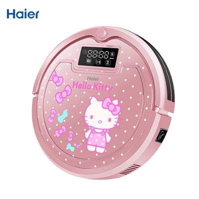海尔(Haier)hellokitty扫地机器人探路者-J3000Rplus 弓字型规划 超大水箱 自动回充 吸尘器
