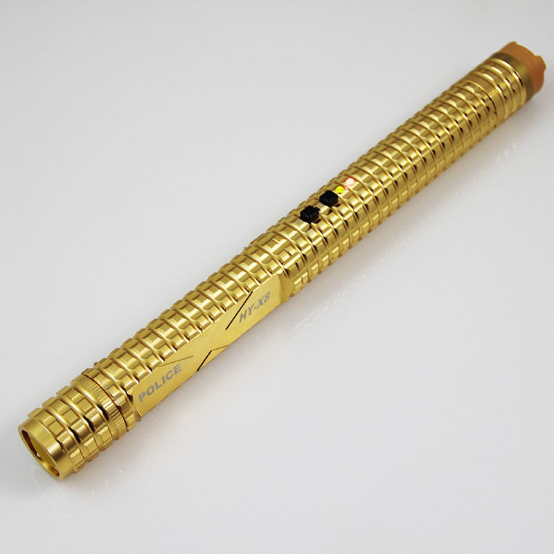 鹰 X8黑鹰防身强光手电筒 安防保安巡逻电棍 防