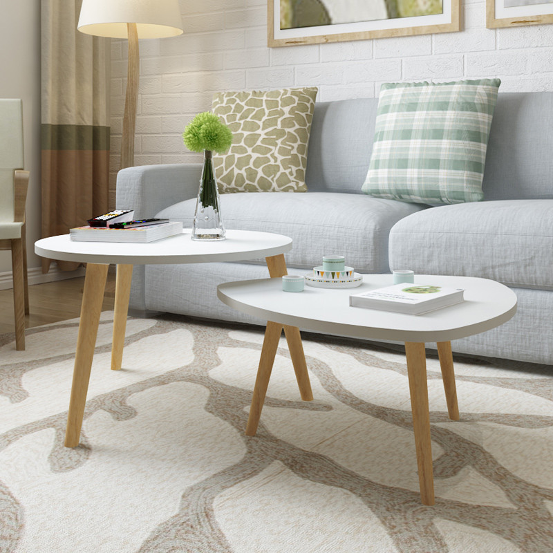 择木宜居 茶几北欧茶几桌子 沙发边几桌现代简约客厅家具 异形34cm