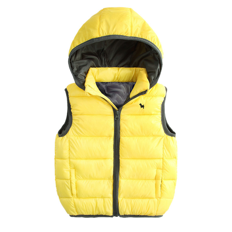 儿童棉马甲2017童装新款韩版春秋男童羽绒坎肩宝宝中大童冬季背心 120cm 黄色 猪猪的故事婴童马甲\/背心【价格 图片 品牌 报价】-苏宁易购苏宁自营