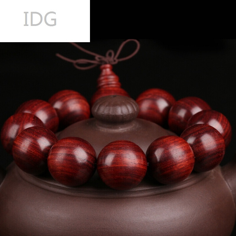 idg-赞比亚血檀似小叶紫檀手串高油密2.图片