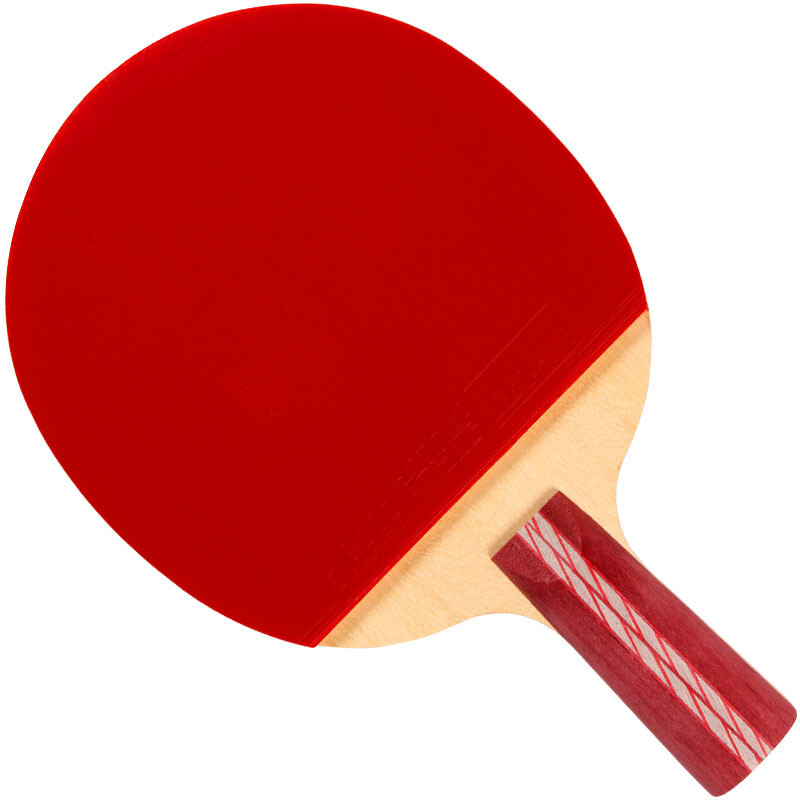红双喜dhs 乒乓球拍四星直拍碳素底板r4006 双面反胶弧圈结合快攻(单