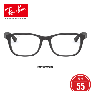 RayBan雷朋光学镜架男女时尚潮流方形近视镜框0RX5315D 2477尺寸55 2477喷砂黑色镜框尺寸55