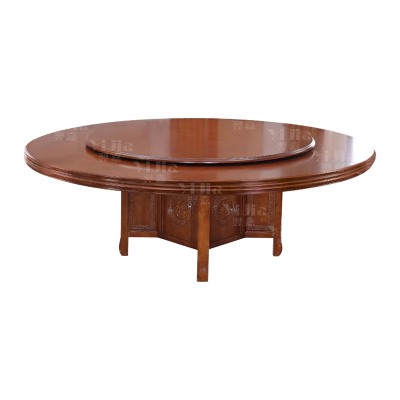 翌嘉 实木圆餐桌现代餐桌椅组合 2.4米圆桌16把餐椅