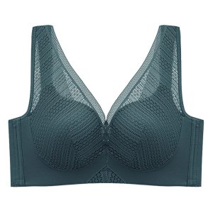 大码全罩杯无钢圈内衣女大胸显小显瘦薄款聚拢防下垂胸罩收副乳罩_582