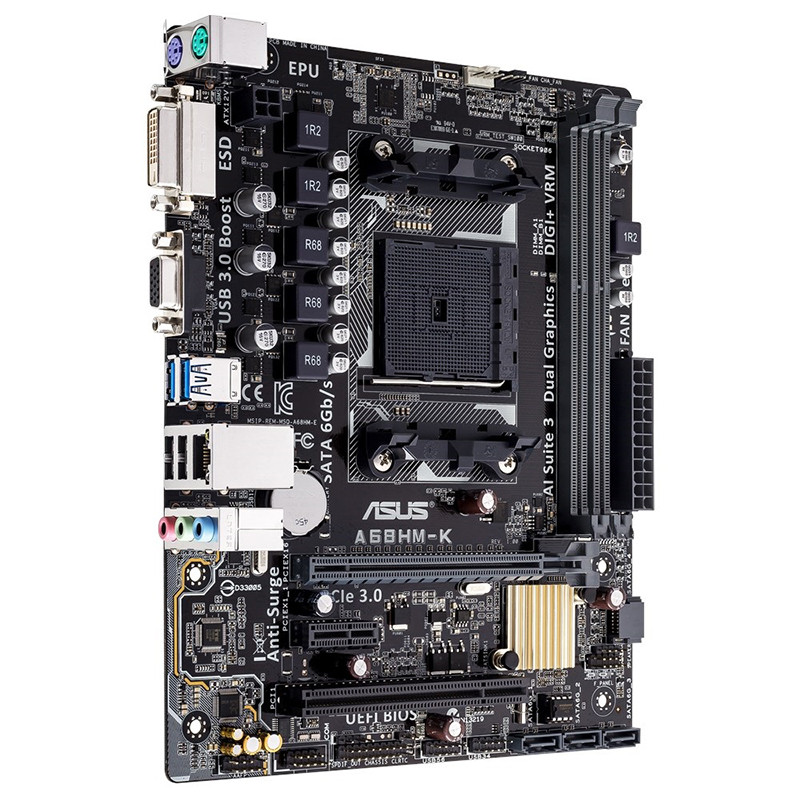 华硕(asus) a68hm-k socket fm2 主板 支持a10 7860k