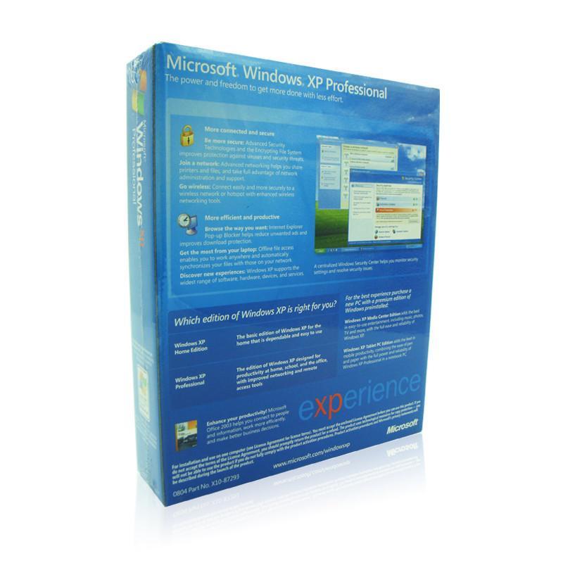 微软原装正版win7操作系统盘/操作系统windows xp sp2 英文专业版 彩